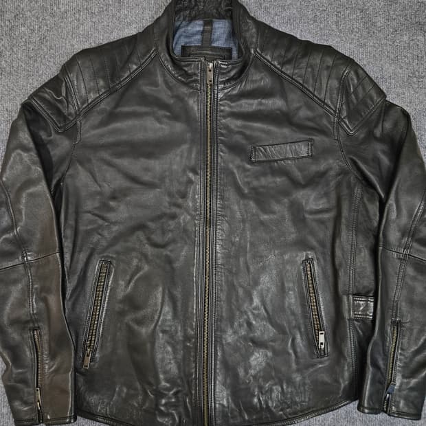 워모 양가죽 라이더 자켓(급처)