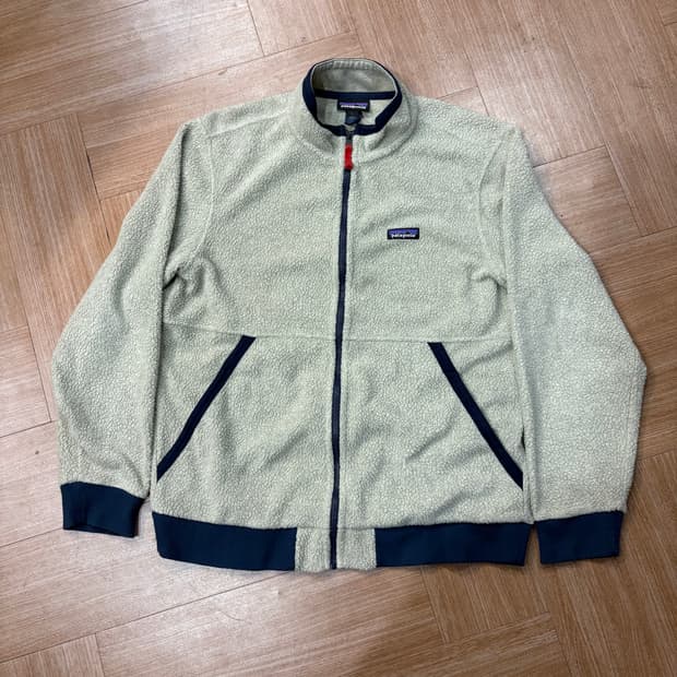 파타고니아 오트밀 헤더 시어링 플리스 자켓