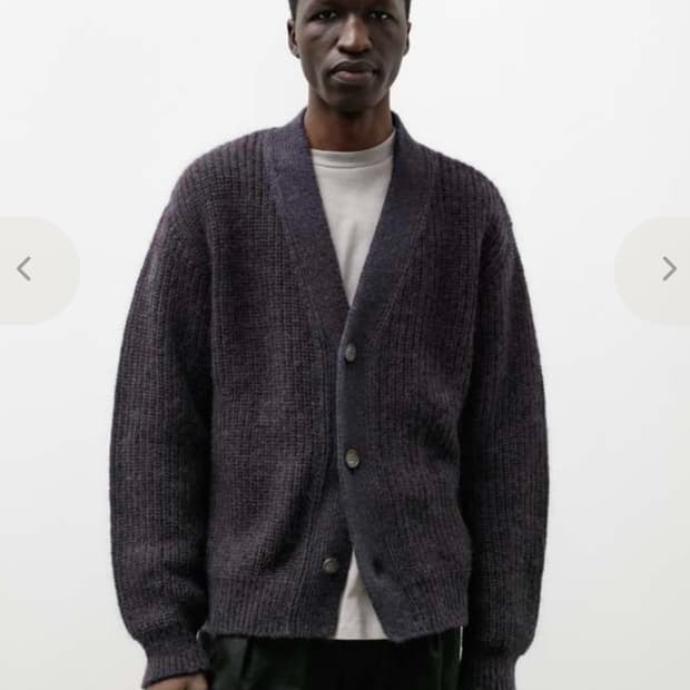 Polyploid 네이비 멜란지 가디건