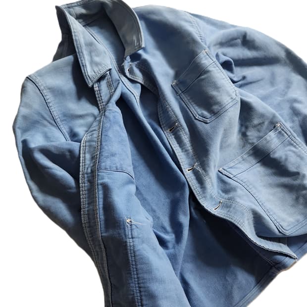 60s French Moleskin Work Jacket