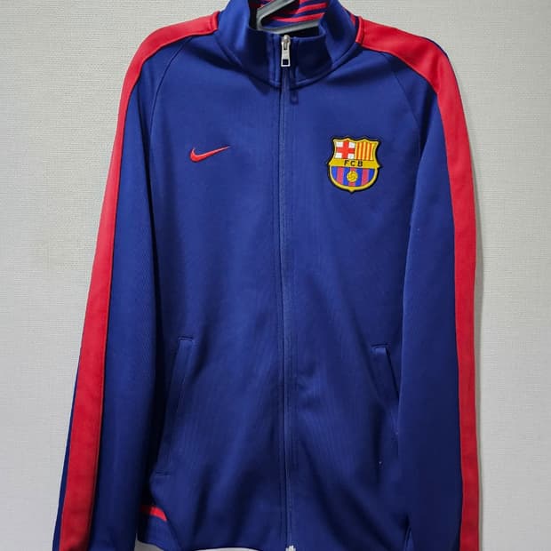 나이키 FC 바르셀로나 유니폼 트랙탑 저지 져지집업 90 / S