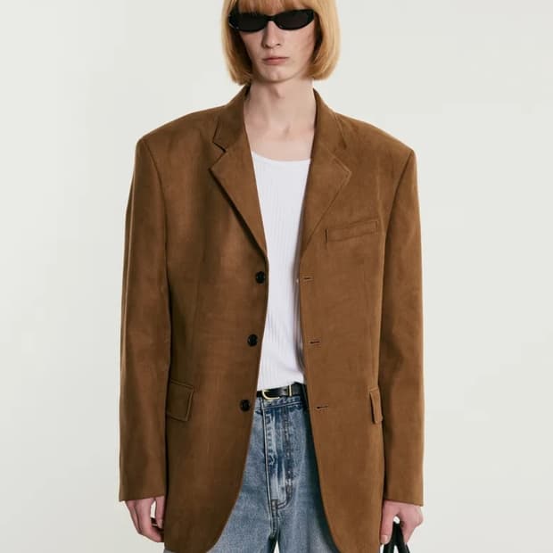 Tngt 스웨이드 블레이저 105 