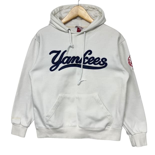 미첼엔네스 양키즈 후드티 화이트