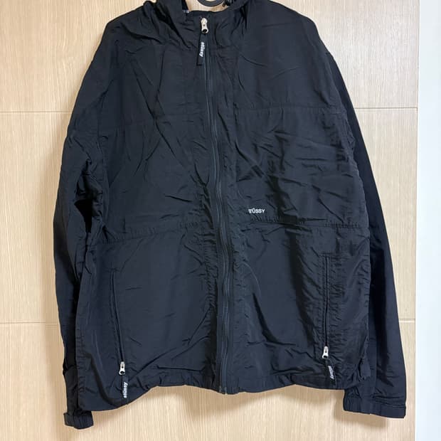 스투시 블록 테크 자켓 블랙 L