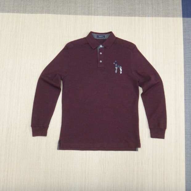 (100) HAZZYS 헤지스 남성 카라 긴팔 티셔츠