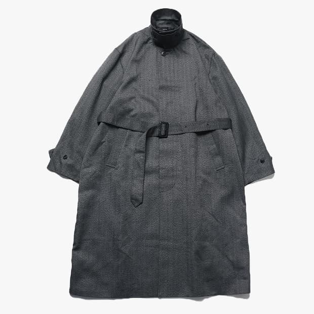 CALLNE - WOOL BLEND HERRINGBONE COAT