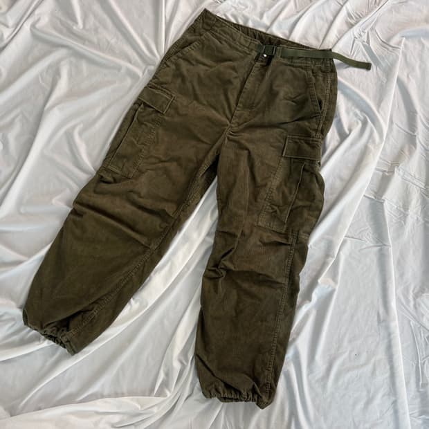 노스페이스 퍼플라벨 와이드 카고 코듀로이 팬츠 나나미카