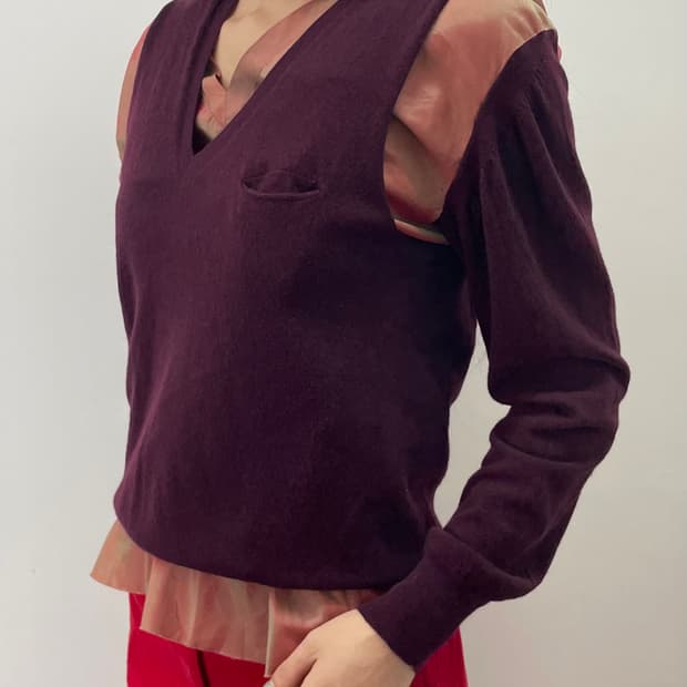 sacai 레이어드 니트