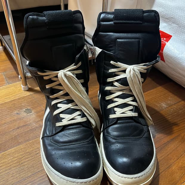 릭오웬스 지오바스켓 블랙밀크