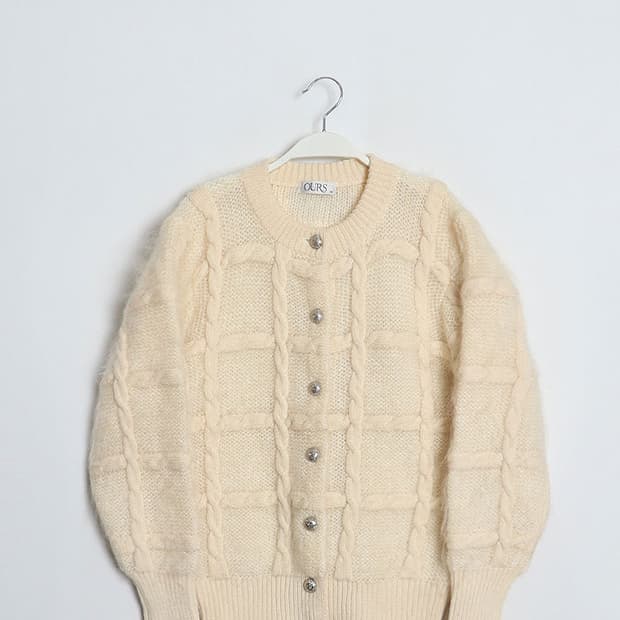 OURS Cable Wool Cardigan