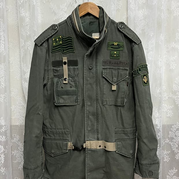 S) 알파인더스트리 M65 카키 야상 자켓