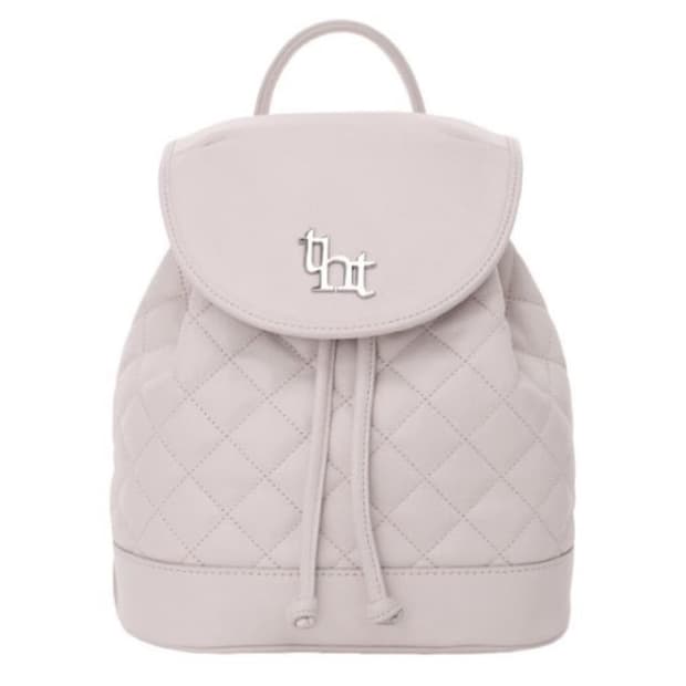 쓰리타임즈 퀼티드 백팩 핑크