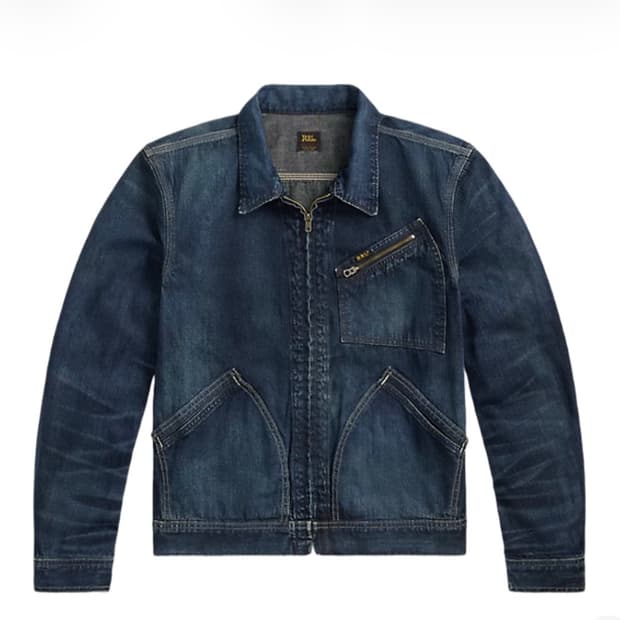 더블알엘 레이튼 인디고 데님 자켓 레이튼 워시 L