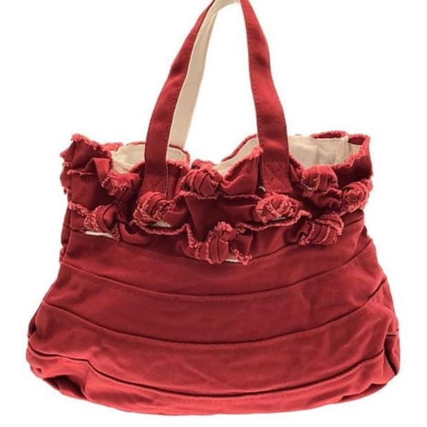 꼼데가르송 트리콧 캠버스 프릴 백