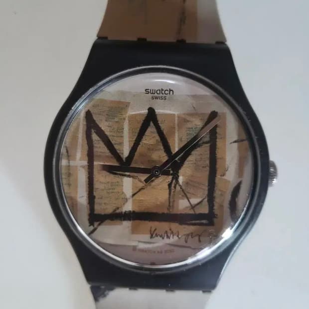 구매합니다. 스와치X바스키아 시계