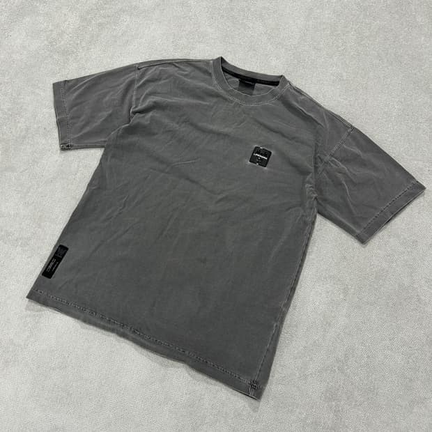 라이프워크 워싱 반팔 티셔츠 차콜 L