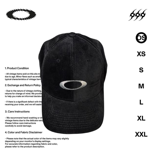 오클리 소프트웨어 00s 코듀로이 L-XL 사이즈 볼캡