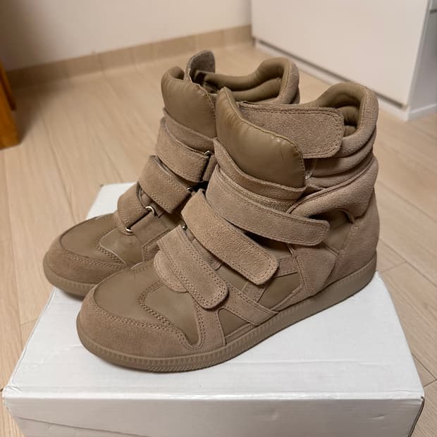 이자벨마랑st 소가죽 스웨이드 하이탑 스니커즈