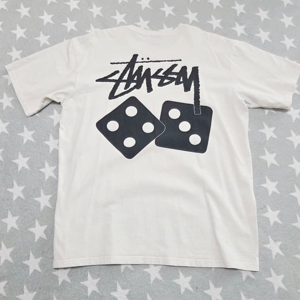 스투시 다이스 피그먼트 다이드 티셔츠