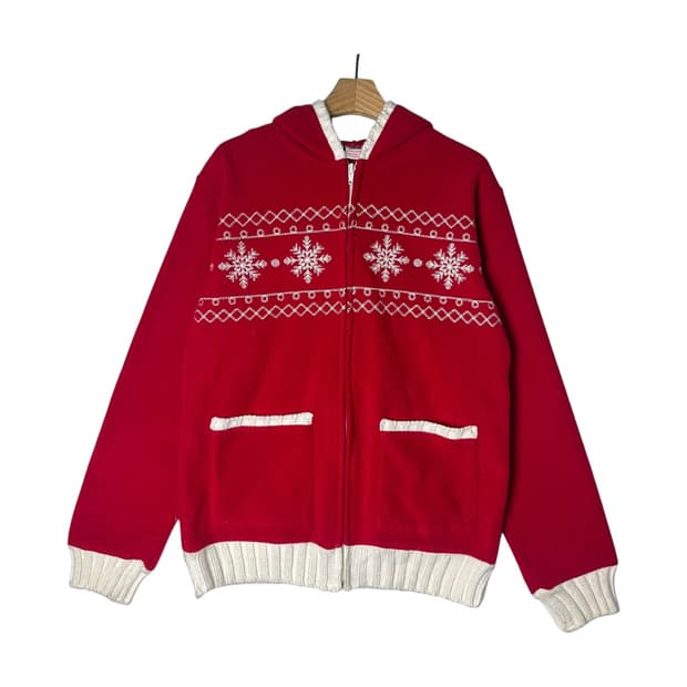 [H.N.Y] 에이치엔와이 눈꽃자수 집업 후디