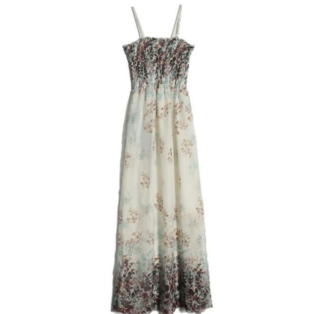 플라워패턴 탱크탑 드레스