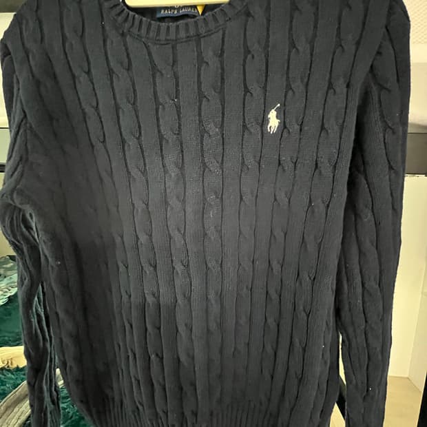 랄르로렌 폴로 니트(네이비)