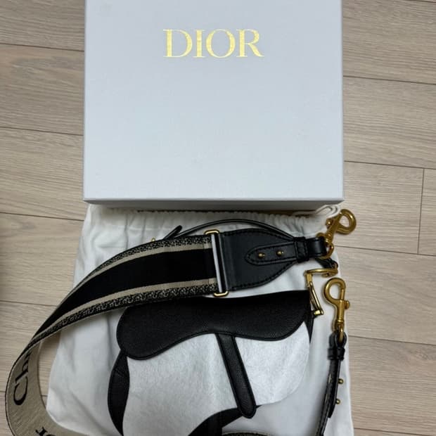 크리스찬 디올 새들백 스트랩+백