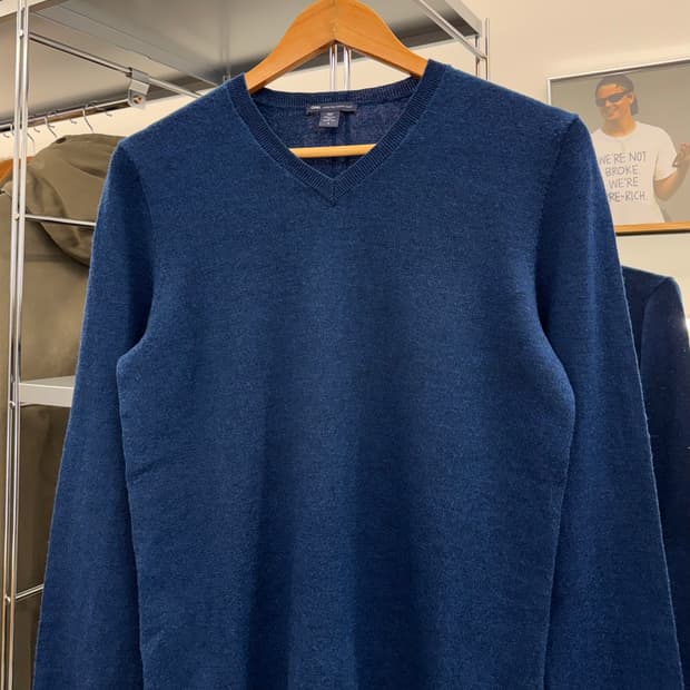 갭 GAP 메리노 울 네이비 니트 (S)  