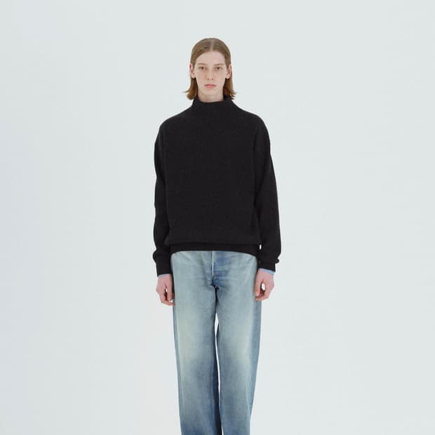 오라리 셀비지 헤비 와이드 데님 25AW