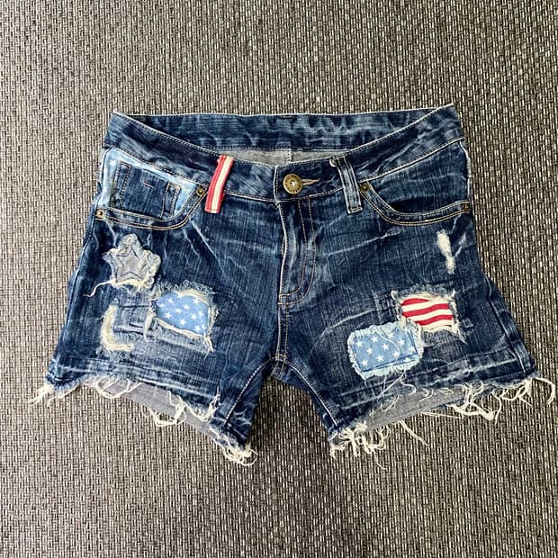 2000s Y2K Kitsch Star&Usa Detail Pants