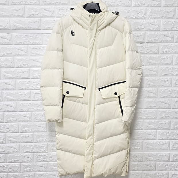 택포// M 파리게이트 골프 롱패딩 아이보리