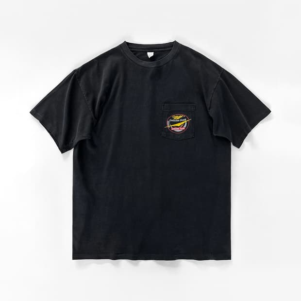90s 빈티지 Miller genuine draft 레이싱 팀 포켓 티