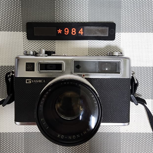 야시카 일렉트로 35 g 필름카메라 실버바디