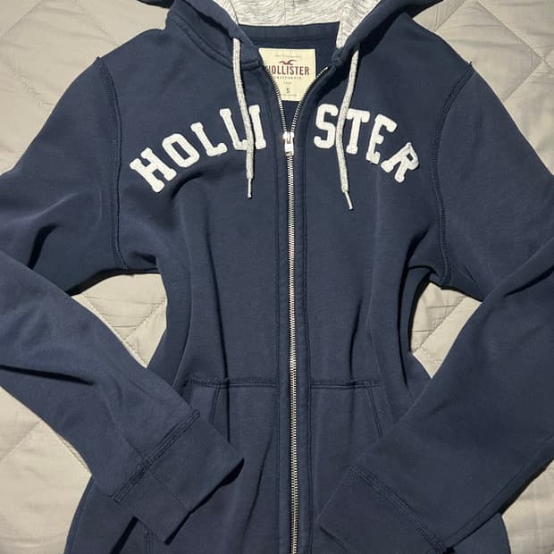 유일매물💙)홀리스터 네이비 후드집업