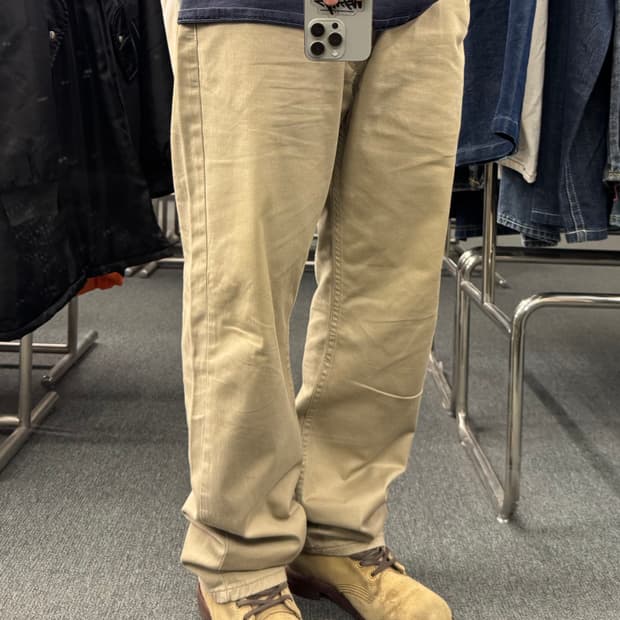 36)리바이스 빈티지 505 베이지 코튼 팬츠