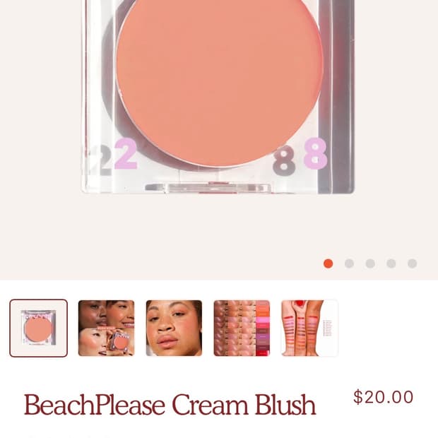 타워28 비치플리즈 크림 블러쉬 Rush Hour