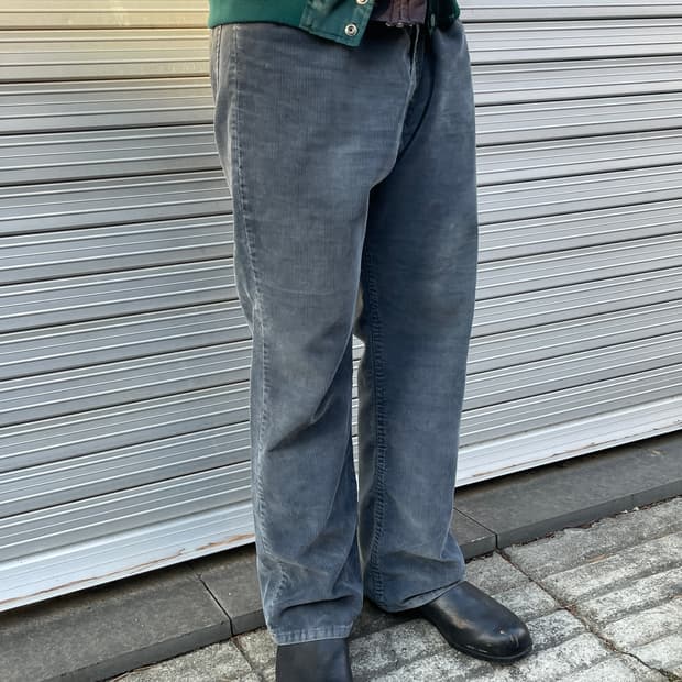 90s Levis 517 Coduroy Faded Dark Grey
