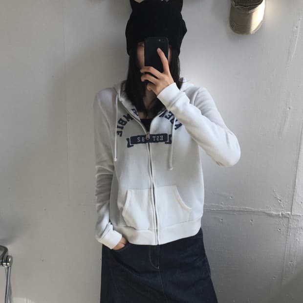 아베크롬비 스펠 자수 후드집업