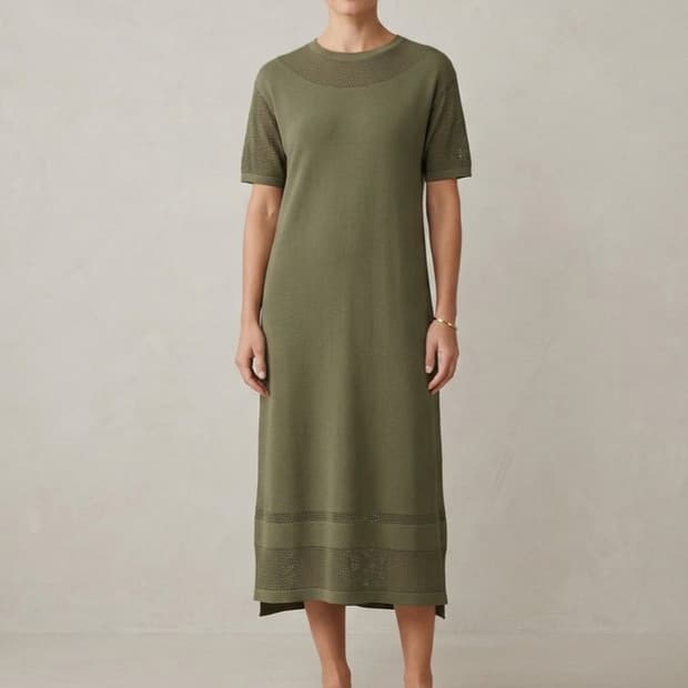 [55]시스템 펀칭 디테일 니트 원피스