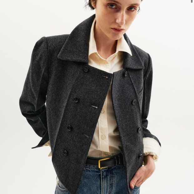 세터 에더 울 크롭 코트