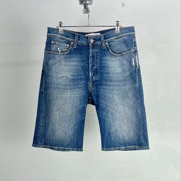 디파트먼트5 중청 빈티지 워싱 데미지 데님 쇼츠