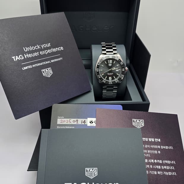 태그호이어 포뮬러1 칼리버5 25년 7월 오토매틱 세라믹 시계