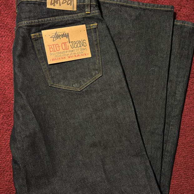 (새상품) 스투시 빅올진 린스드 인디고 34