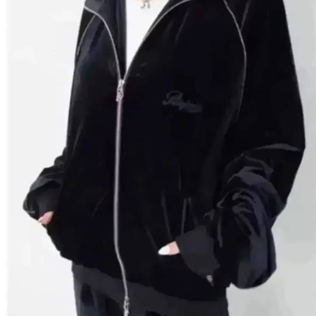 쿨거시택포 페일제이드 오버핏 벨벳 트레이닝 자켓 집업 당일배송