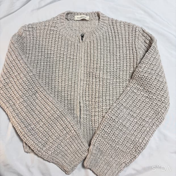 Smoothmood 스무스무드 크롭 니트 집업 가디건