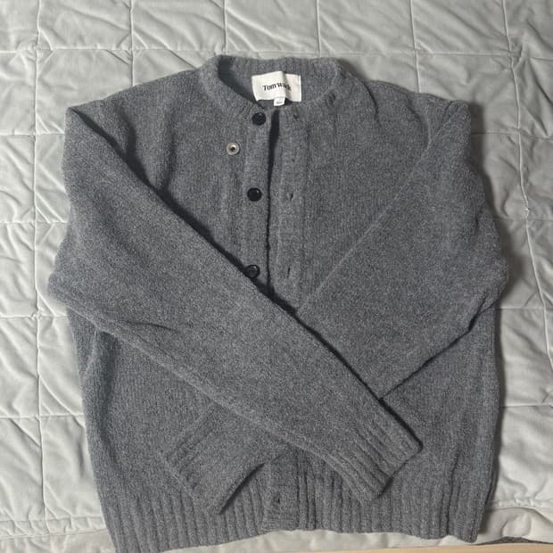 [XL] 토니웩 알파카 가디건 멜란지그레이