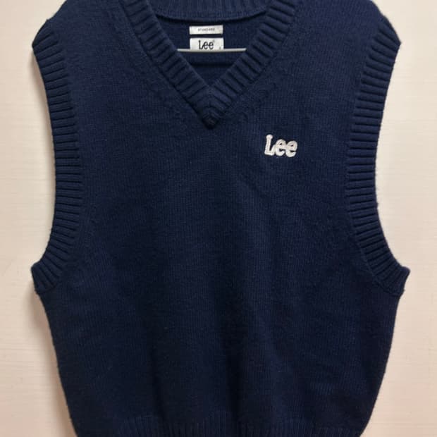 Lee 니트 조끼 네이비 S
