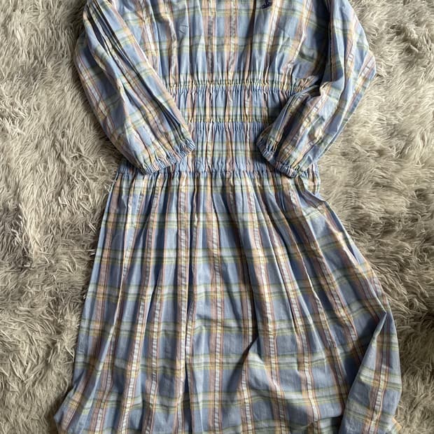 비비안웨스트우드 체크 셔링 원피스