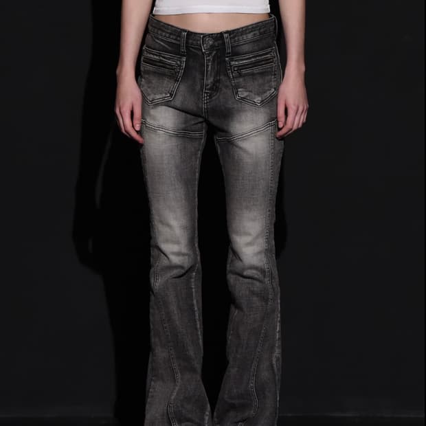 보헤미안서울 부츠컷 데님 팬츠 L