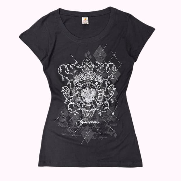 cubic argyle printing t-shirt